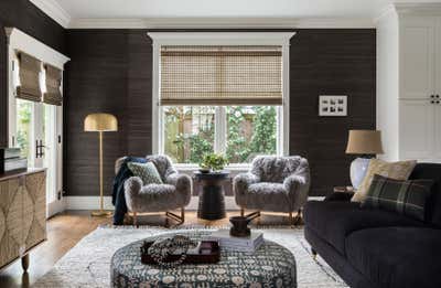  English Country Living Room. Seattle Home by Heidi Caillier Design.