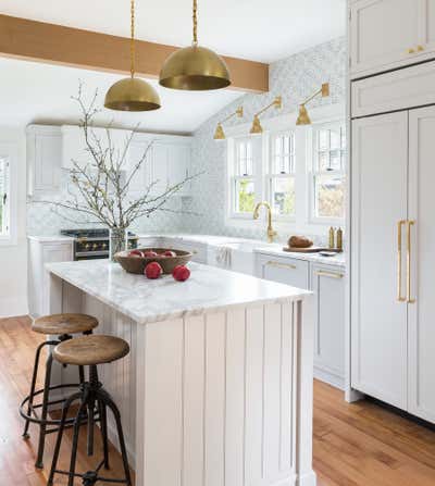  English Country Family Home Kitchen. Juneau by Heidi Caillier Design.