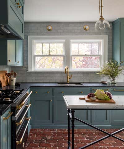  English Country Kitchen. Pacific Northwest Tudor by Heidi Caillier Design.