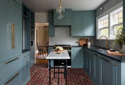  English Country Kitchen. Pacific Northwest Tudor by Heidi Caillier Design.