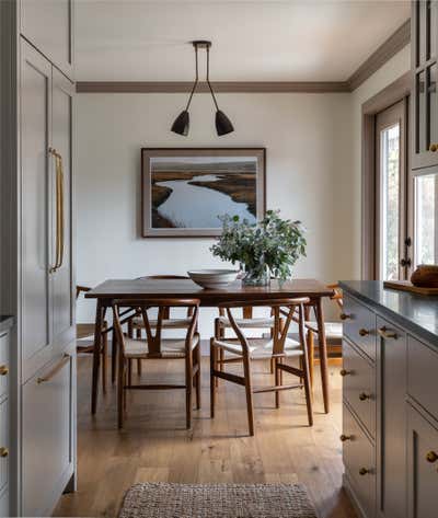  Mid-Century Modern Family Home Dining Room. Ballard Cottage by Heidi Caillier Design.