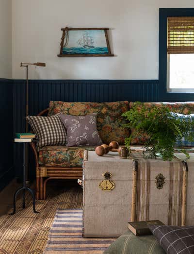  Eclectic Vacation Home Living Room. The Cabin + The Snug by Heidi Caillier Design.