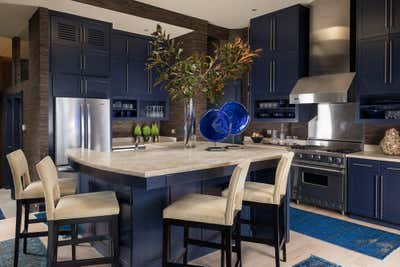 Contemporary Apartment Kitchen. PENTHOUSE APARTMENT by Goddard Design Group.