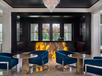  Transitional Family Home Bar and Game Room. Yadav by Musso Design Group.