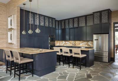  Contemporary Bohemian Family Home Kitchen. TRIPLE E by Goddard Design Group.
