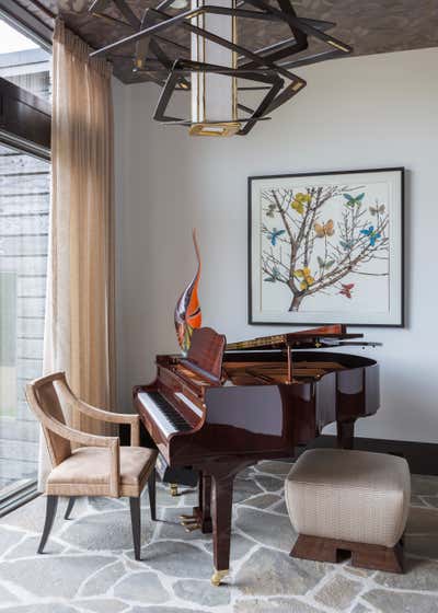  Contemporary Bohemian Family Home Living Room. TRIPLE E by Goddard Design Group.