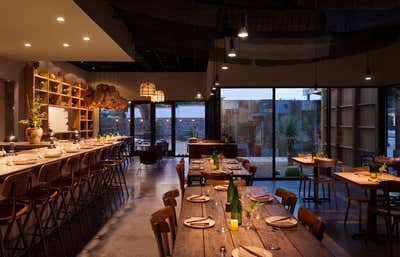  Contemporary Restaurant Dining Room. Oseyo Restaurant by Cravotta Interiors.