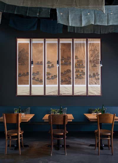  Asian Eclectic Restaurant Dining Room. Oseyo Restaurant by Cravotta Interiors.