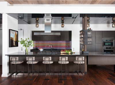  Eclectic Family Home Kitchen. W Penthouse by Cravotta Interiors.