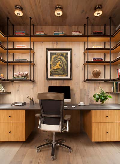 Contemporary Family Home Office and Study. W Penthouse by Cravotta Interiors.
