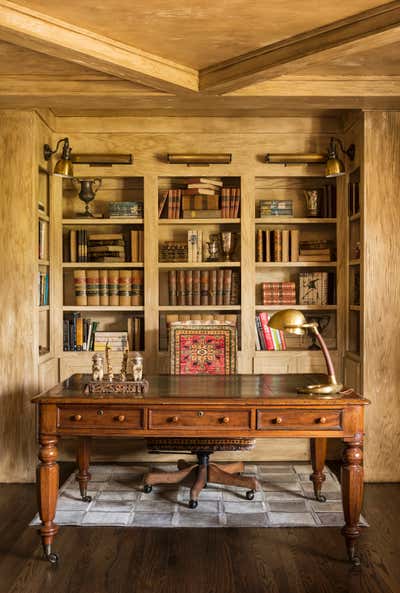 Traditional Family Home Office and Study. FREE FERRY by Goddard Design Group.