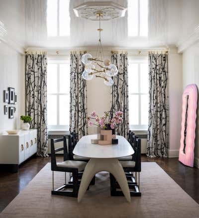  Contemporary Apartment Dining Room. Park Avenue by Melanie Morris Interiors.