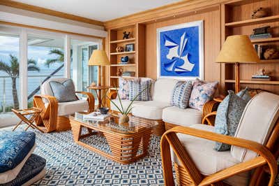  Mid-Century Modern Family Home Living Room. Ocean Reef by Gil Walsh Interiors.