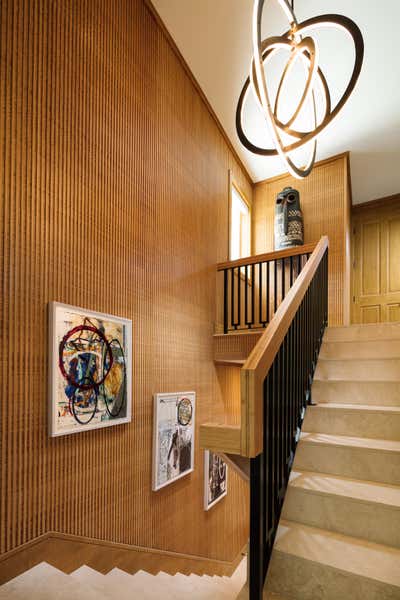  Mid-Century Modern Family Home Entry and Hall. Ocean Reef by Gil Walsh Interiors.