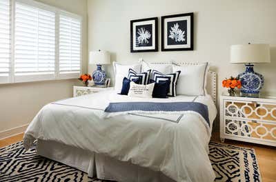  Transitional Family Home Bedroom. Tequesta by Gil Walsh Interiors.