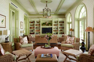  Traditional Beach House Living Room. Classic Palm Beach Estate by Gil Walsh Interiors.