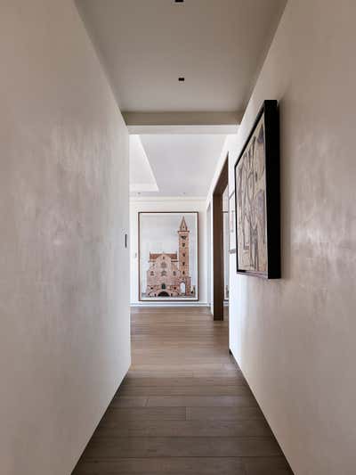  Transitional Apartment Entry and Hall. Rittenhouse Square Apartment by JAGR Projects LLC.