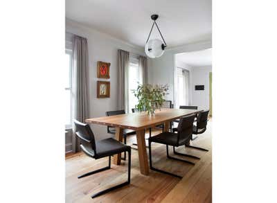  Transitional Family Home Dining Room. Hyde Park Bungalow by Cravotta Interiors.
