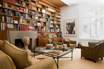  Transitional Family Home Office and Study. Chestnut Hill Residence by JAGR Projects LLC.