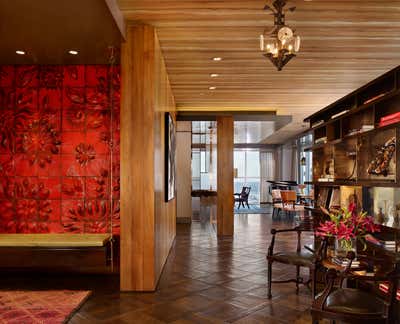  Eclectic Family Home Entry and Hall. Four Seasons Penthouse by Cravotta Interiors.