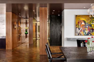  Modern Family Home Entry and Hall. Four Seasons Penthouse by Cravotta Interiors.