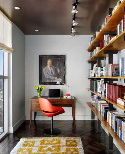 Modern Family Home Office and Study. Four Seasons Penthouse by Cravotta Interiors.