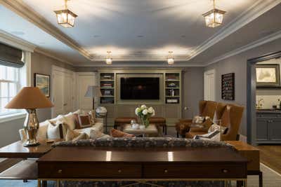 Traditional Bar and Game Room. New Construction by Rosen Kelly Conway Architecture & Design.