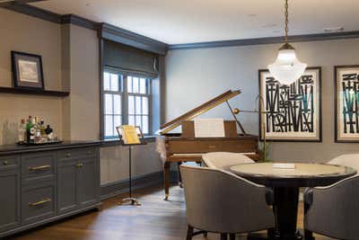Traditional Bar and Game Room. New Construction by Rosen Kelly Conway Architecture & Design.