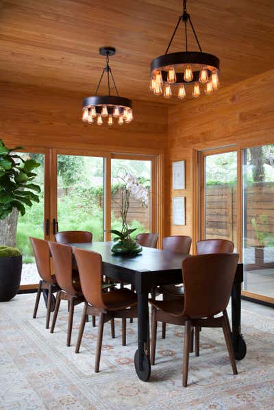  Transitional Family Home Dining Room. Zilker Contemporary by Cravotta Interiors.