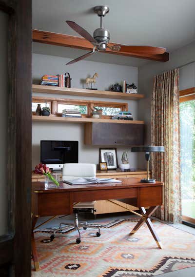  Transitional Family Home Office and Study. Zilker Contemporary by Cravotta Interiors.