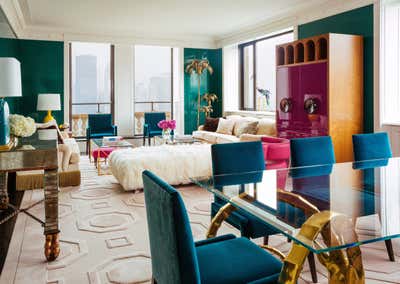  Maximalist Apartment Living Room. FIFTH AVE APARTMENT by Philip Gorrivan Design.