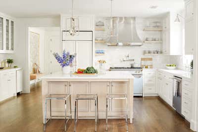  Transitional Family Home Kitchen. Colonial Cottage by Tori Rubinson Interiors.
