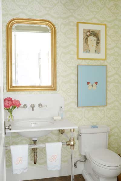  Transitional Family Home Bathroom. Colonial Cottage by Tori Rubinson Interiors.