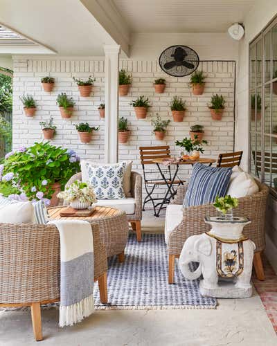 Traditional Patio and Deck. Traditional Ranch by Tori Rubinson Interiors.