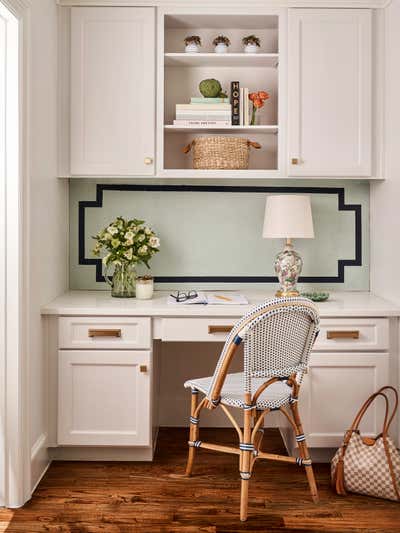  Transitional Family Home Office and Study. Traditional Ranch by Tori Rubinson Interiors.