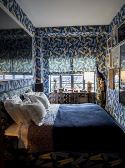  Maximalist Apartment Bedroom. Greenwich Village by RP Miller Design.