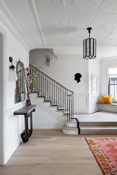  Victorian Family Home Entry and Hall. Austin Victorian by Chango & Co..