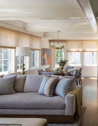  Transitional Family Home Living Room. East Bay Home by Maria Tenaglia Design.