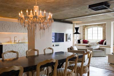  Eclectic Contemporary Bachelor Pad Dining Room. Butlers Wharf by Alacarter Limited.
