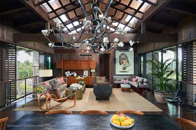  Eclectic Beach House Living Room. Hawaii by RP Miller Design.