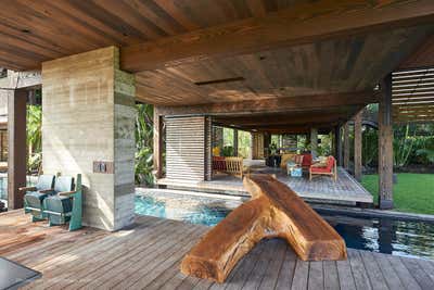  Contemporary Beach House Patio and Deck. Hawaii by RP Miller Design.