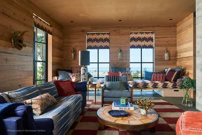 Eclectic Country House Living Room. North Fork by RP Miller Design.