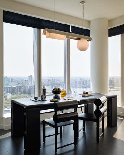 Contemporary Mixed Use Dining Room. One Manhattan Square by Anna Karlin.