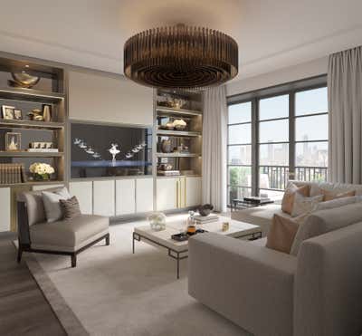 Modern Apartment Living Room. New York City Apartment by Elicyon.