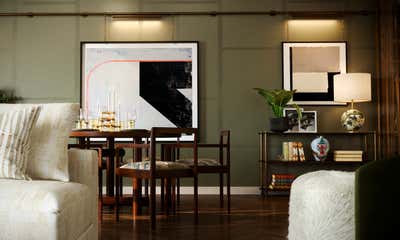  Mid-Century Modern Apartment Dining Room. Mayfair Apartment by Elicyon.