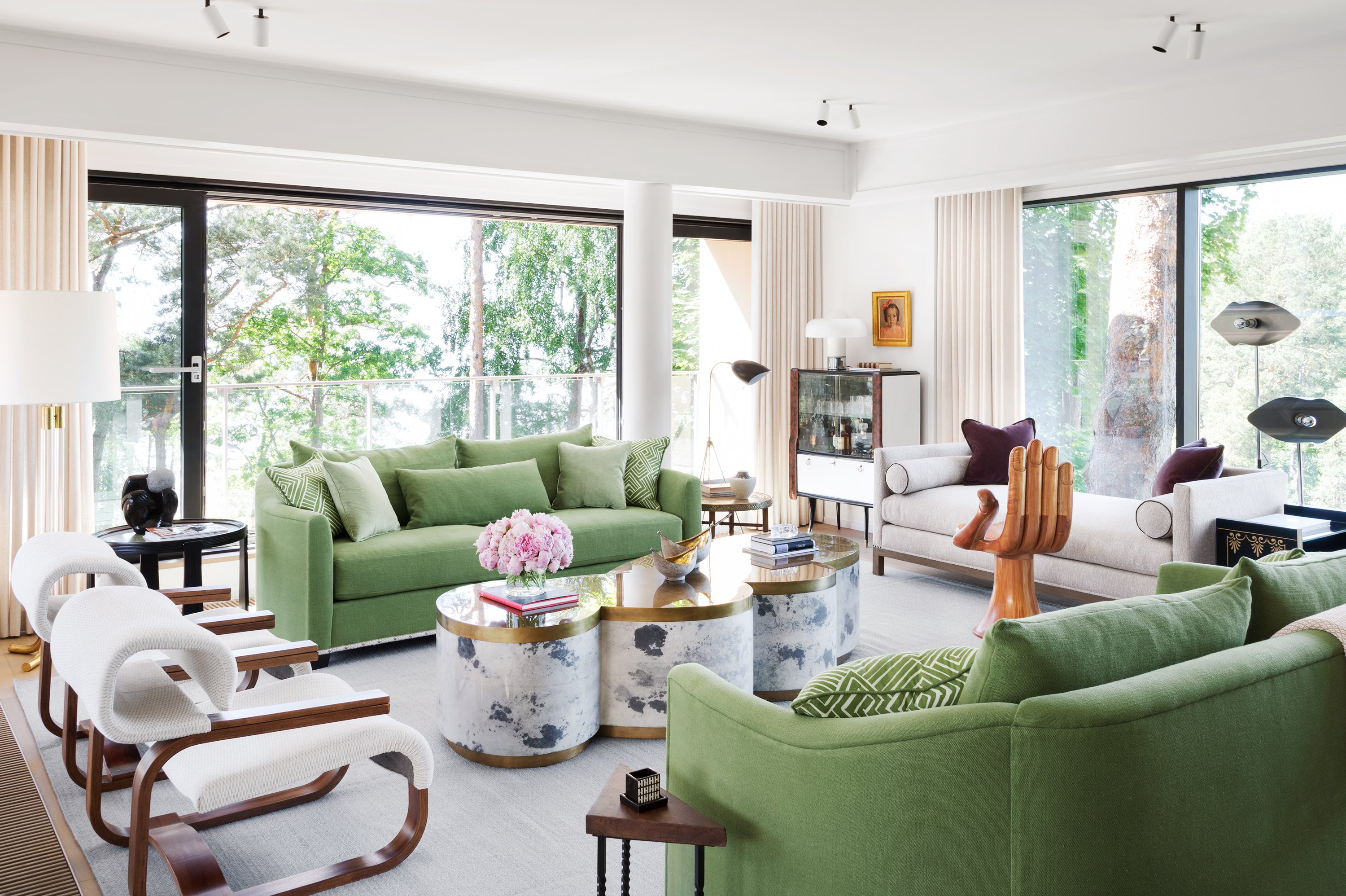 Beach Style Living Room