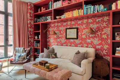  English Country Apartment Office and Study. East Village by Louisa G Roeder, LLC.