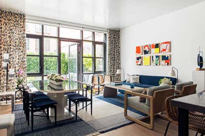 Contemporary Apartment Living Room. East Village by Louisa G Roeder, LLC.