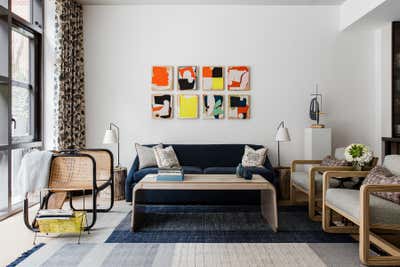 Contemporary Apartment Living Room. East Village by Louisa G Roeder, LLC.