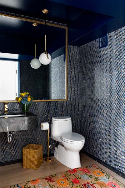  Contemporary Eclectic Apartment Bathroom. East Village by Louisa G Roeder, LLC.